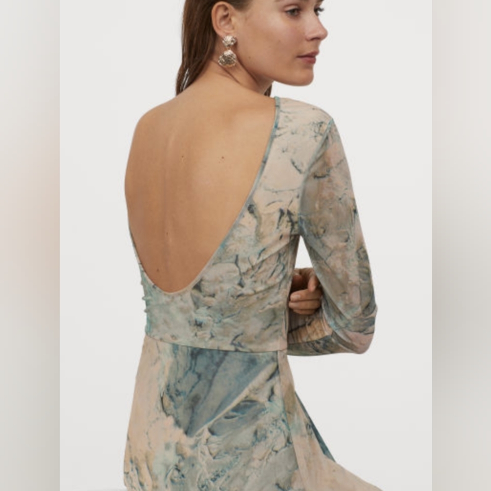 A mesh H&M dress with an open back - Picture 8 of 8